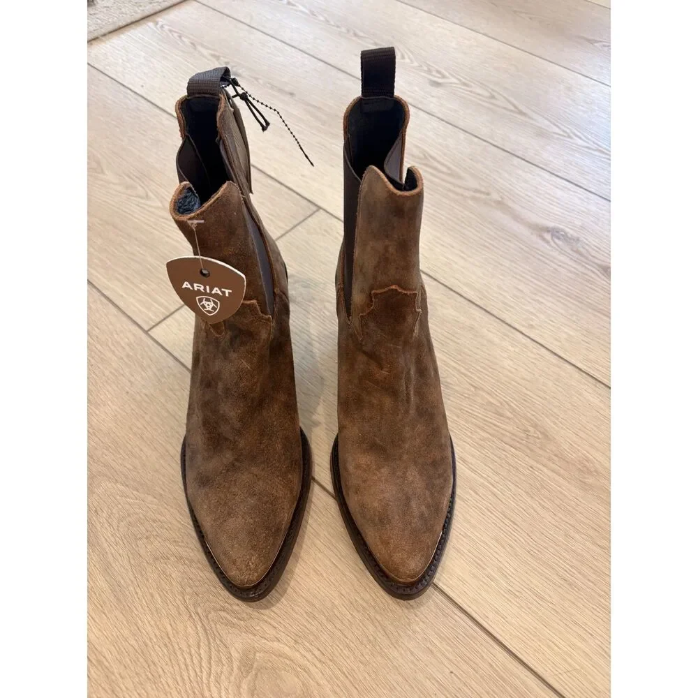 Ariat Shiloh Bootie Ginger Suede Size 7 NWT